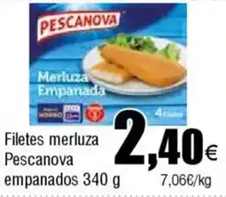 FROIZ PESCANOVA Filetes merluza empanados oferta