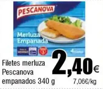 FROIZ PESCANOVA Filetes merluza empanados oferta
