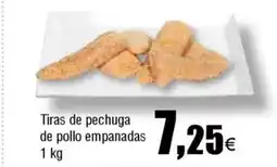 FROIZ Tiras de pechuga de pollo empanadas oferta