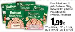 FROIZ BUITONI Pizza forno di pietra Carbonara Barbacoa Caprese, Prosciutto o Vegetal oferta