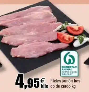 FROIZ Filetes jamón fres co de cerdo oferta