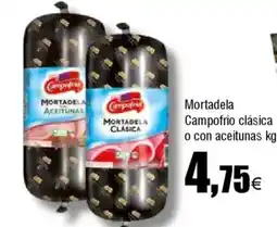 FROIZ CAMPOFRIO Mortadela clásica o con aceitunas oferta