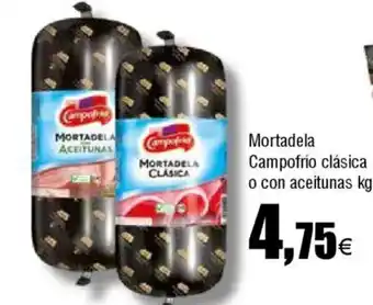 FROIZ CAMPOFRIO Mortadela clásica o con aceitunas oferta