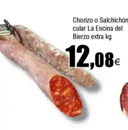 FROIZ Chorizo o Salchichón cular La Encina del Bierzo extra oferta