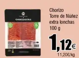 FROIZ Chorizo Torre de Núñez extra lonchas oferta