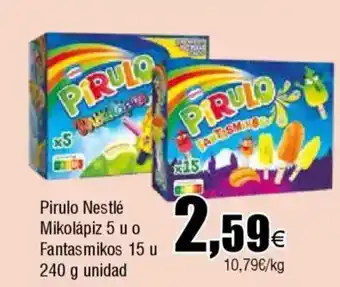 FROIZ Pirulo Nestlé Mikolápiz 5 u o Fantasmikos 15 u oferta
