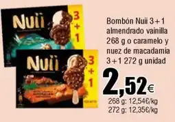 FROIZ Bombón Nuii 3+1 almendrado vainilla o caramelo y nuez de macadamia oferta