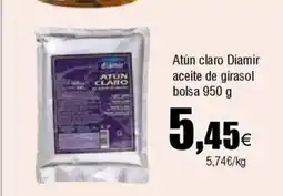FROIZ Atún claro diamir aceite de girasol bolsa oferta