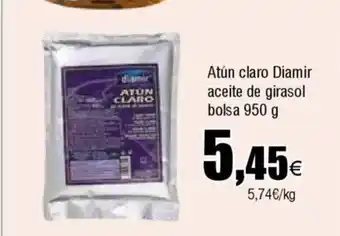 FROIZ Atún claro diamir aceite de girasol bolsa oferta