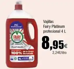 FROIZ FAIRY Vajillas Platinum profesional oferta