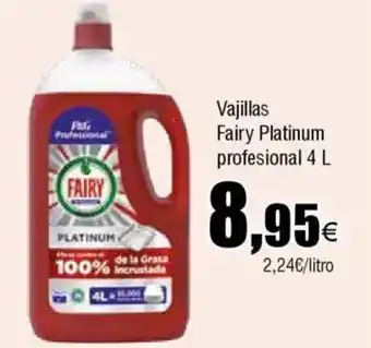 FROIZ FAIRY Vajillas Platinum profesional oferta