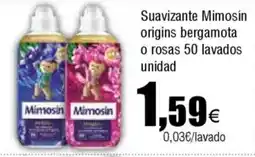 FROIZ MIMOSIN Suavizante origins bergamota o rosas 50 lavados oferta