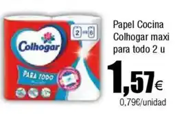 FROIZ COLHOGAR Papel Cocina maxi para todo 2 u oferta