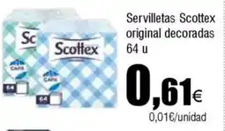 FROIZ SCOTTEX Servilletas original decoradas 64 u oferta