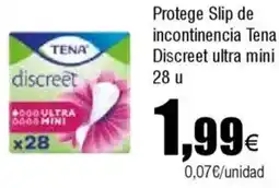 FROIZ TENA Protege Slip de incontinencia Discreet ultra mini 28 u oferta