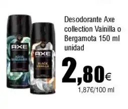 FROIZ AXE Desodorante collection Vainilla o Bergamota oferta