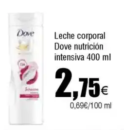 FROIZ DOVE Leche corporal nutrición intensiva oferta