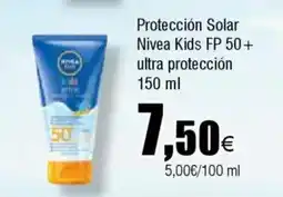 FROIZ NIVEA Protección Solar leche hidratante FP50+ 100 ml (formato viaje) oferta