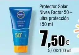 FROIZ NIVEA Protector Solar Factor 50+ ultra protección oferta