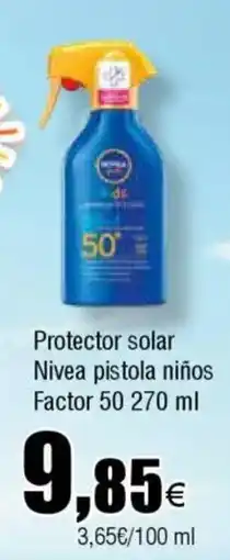 FROIZ NIVEA Protector solar pistola niños Factor 50 oferta
