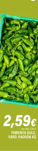 Cash Ifa Pimiento dulc. vard. padrón oferta