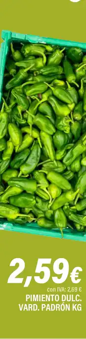 Cash Ifa Pimiento dulc. vard. padrón oferta