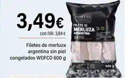 Cash Ifa WOFCO  Filetes de merluza argentina sin piel congelados oferta