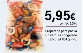 Cash Ifa CONDISA Preparado para paella sin verdura congelado oferta