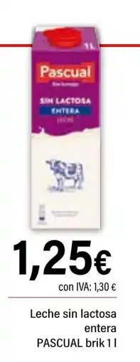 Cash Ifa PASCUAL Leche sin lactosa entera oferta