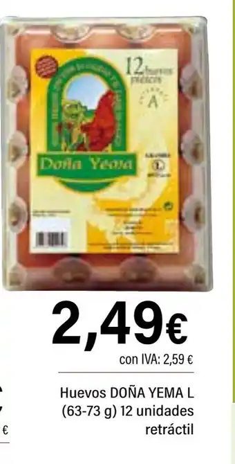 Cash Ifa DOÑA YEMA Huevos L12 unidades retráctil oferta