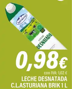 Cash Ifa ASTURIANA Leche desnatada c.l. oferta