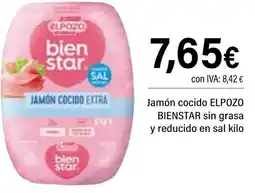 Cash Ifa ELPOZO BIENSTAR Jamón cocido sin grasa y reducido en sal oferta