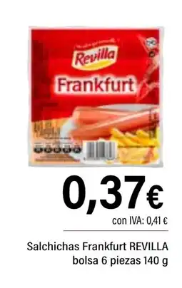 Cash Ifa REVILLA Salchichas Frankfurt bolsa 6 piezas oferta