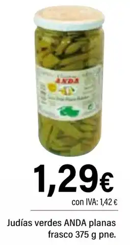 Cash Ifa ANDA Judías verdes planas frasco oferta