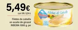 Cash Ifa RIBEIRA  Filetes de caballa en aceite de girasol oferta