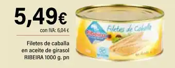Cash Ifa RIBEIRA  Filetes de caballa en aceite de girasol oferta