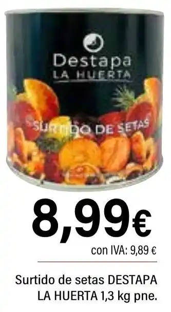 Cash Ifa DESTAPA LA HUERTA Surtido de setas oferta