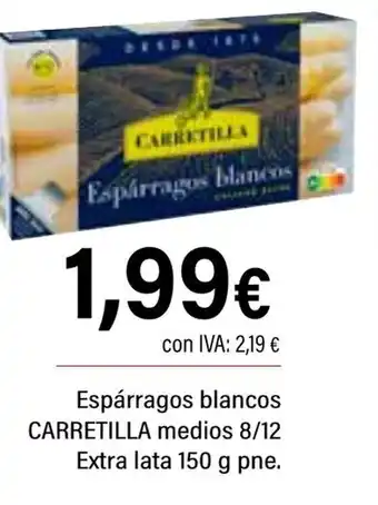 Cash Ifa CARRETILLA Espárragos blancos medios 8/12 Extra oferta