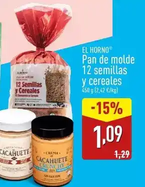 ALDI Pan de molde 12 semillas y cereales oferta