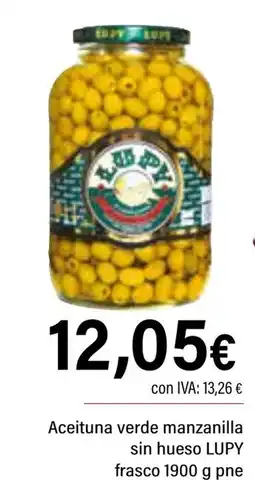 Cash Ifa LUPY Aceituna verde manzanilla sin hueso frasco oferta
