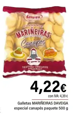 Cash Ifa MARIÑEIRAS DAVEIGA Galletas especial canapés paquete oferta