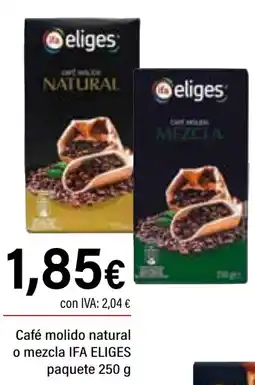Cash Ifa IFA ELIGES Café molido natural o mezcla paquete oferta