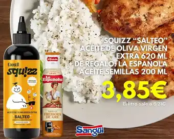 Sangüi Squizz salteo aceite de oliva virgen extra 620 ml oferta