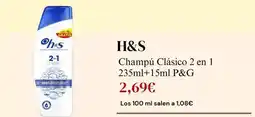 Sangüi H&s - champú clásico 2 en 1 oferta