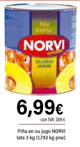 Cash Ifa NORVI Piña en su jugo oferta