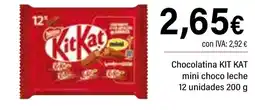 Cash Ifa KIT KAT Chocolatina mini choco leche 12 unidades oferta