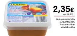 Cash Ifa EL QUIJOTE Dulce de membrillo 80% fruta sin azúcar añadido oferta