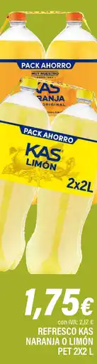 Cash Ifa KAS Refresco naranja o limón oferta
