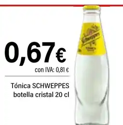 Cash Ifa SCHWEPPES Tónica botella cristal oferta