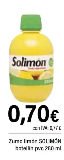 Cash Ifa SOLIMÓN Zumo limón botellín pvc oferta